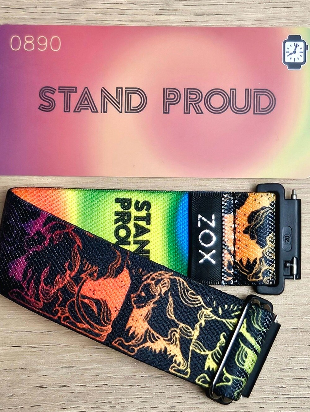 ZOX "STAND PROUD" #890 ANDROID SAMSUNG GALAXY 20mm SOLDOUT COLLECTIBLE WATCHBAND